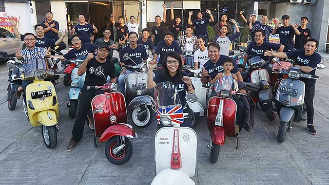 Kopdar, salah satu agenda rutin KUTU Vespa Samarinda.