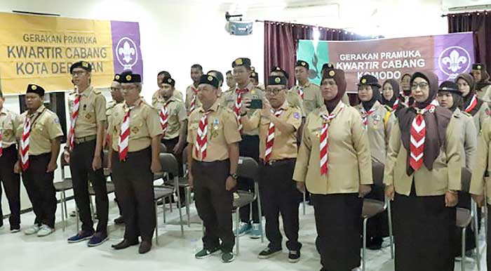 COACHING CLINIC: Sejumlah pengurus Kwartir Pramuka di Kaltim mengikuti pelatihan untuk meningkatkan kemampuan pengelolaan manajemen. (foto: istimewa)