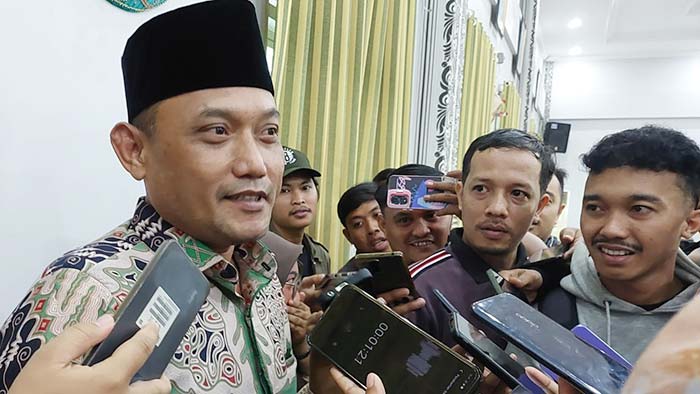 Seno Aji saat diwawancara setelah acara Dialog Kebudayaan.