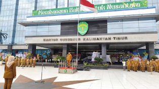 apel-pagi-sekretariat-daerah-pemprov-kaltim