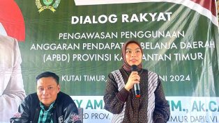 Dialog Rakyat oleh anggota DPRD Kaltim, Siti Rizky Amalia di Sangata Utara.