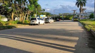 Kawasan parkir CBD 1 di Tenggarong, Kukar. (foto: istimewa)