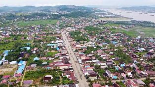 Tampak udara salah satu kawasan di Kecamatan Palaran