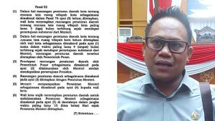 Foto salinan PP Nomor 21 Tahun 2021 Pasal 82. Kanan: Samri Shaputra.