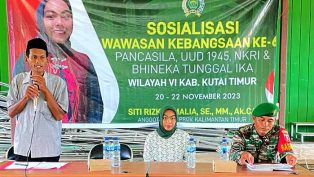 Kegiatan Sosialisasi Wawasan Kebangsaan oleh anggota DPRD Kaltim, Siti Rizky Amalia di Kecamatan Kaubun, Kutai Timur. (foto: istimewa)