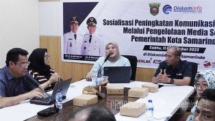 AGAR KONTEN BAGUS: Agar informasi yang disampaikan Diskominfo Samarinda menjadi viral, mereka mengundang narasumber dari Yogyakarta.
